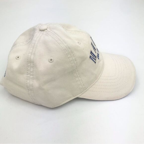 Maine Est.1820 NEW 6 panel Cream Canvas Ball Cap. The Bull ‘n Pitch - Picture 4 of 10
